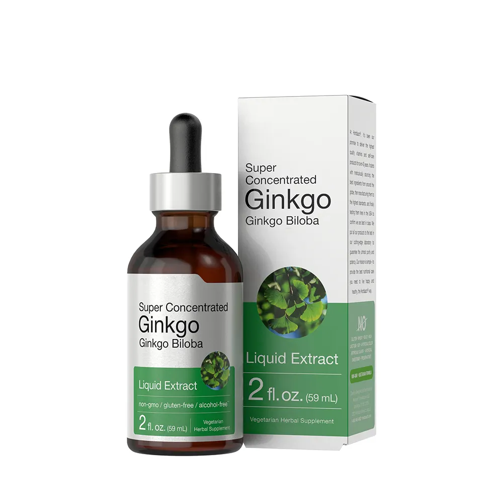 Goccia di Ginkgo Biloba per gli standard di qualità GMP orientati alla natura prodotti biologici per la dieta sensibili al glutine
