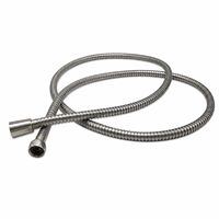 Tuyau de douche moderne et durable en acier inoxydable brossé couleur canon de fusil, double verrouillage anti-torsion, flexible G1/2 pour salle de bain