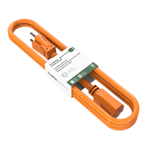 PLUGTUL Home and Office Ues Braided <strong>Heavy</strong> Duty Power <strong>Cord</strong> 15FT Waterproof Extension <strong>Cord</strong> - Product Image 2