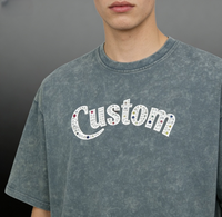 T-shirt personnalisé pour homme, manches courtes, broderie et impression de logo, haute qualité, vente en gros