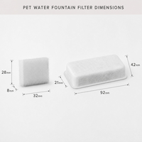 Filter Pengganti Air Mancur Hewan Peliharaan 8+4 Pack TY06 Isi Ulang Pemurni Karbon Tempurung Kelapa untuk Kucing Anjing Grosir OEM
