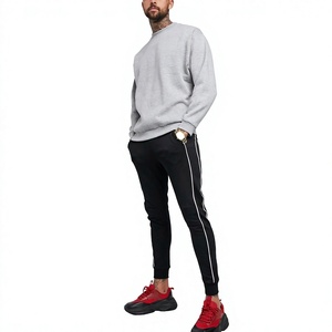 Sweat-shirt en molleton de coton épais unisexe, coupe classique, col rond, pull décontracté, streetwear d'hiver, service OEM, respirant - Product Image 5