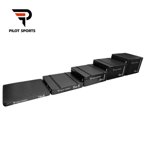 Pilot Sports 5 en 1 Caja pliométrica <span class=keywords><strong>de</strong></span> espuma suave apilable Jump Plyo Box <span class=keywords><strong>para</strong></span> gimnasios profesionales - Product Image 3