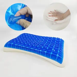 High quality slow rebound ice cooling gel constant temperature all season use neck protect memory foam filling bed pillows