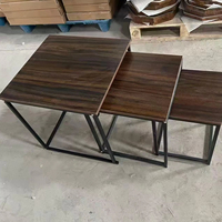 Table basse circulaire en bois pour salon, petite table d'appoint créative pour appartement, nouveau style chinois