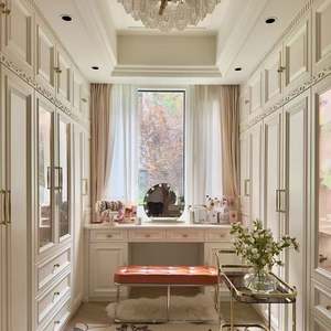 Armoire de chambre à coucher de style européen, luxe léger, mode, bois de qualité supérieure, dressing, armoire - Product Image 5