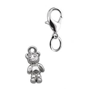 CHARM-Teddy Mm6x15 Joyería Religiosa de Aleación de Zinc y Latón con Baño de Oro de 18K, Diseño de Números y Circonitas - Product Image 1