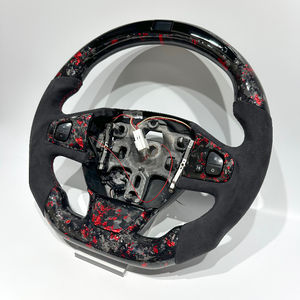 Volante de cuero de fibra de carbono forjado rojo de fábrica Venta caliente de fibra de carbono para Renault Megane <span class=keywords><strong>RS</strong></span> Megane 3 Megane 4 Matt - Product Image 4