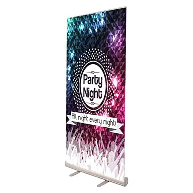 Factory Direct Sale Portable Advertising Equipment Aluminium RollUp Banner Stand Retractable Pull Up Banner Roll up display