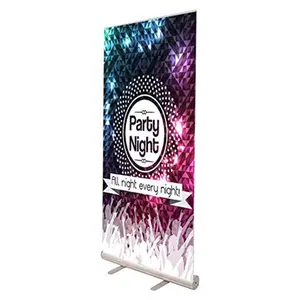 Factory Direct Sale Portable Advertising Equipment Aluminium RollUp Banner Stand Retractable Pull Up Banner Roll Up Display