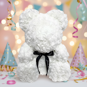 Flower Bear <b>Photo</b> <b>Booth</b> Prop Soap Rose Handmade Wedding Decoration 17 In - Product Image 2