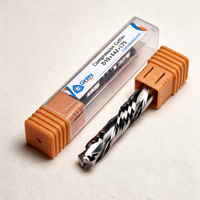 Fraise à compression en carbure de tungstène à double tranchant pour CNC, outil de fraisage composite pour gravure sur bois