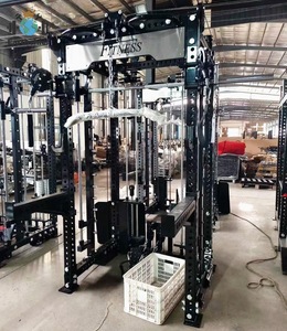Nouvelle machine multifonctionnelle en acier inoxydable avec rack de musculation intégré, lat pulldown, <span class=keywords><strong>smith</strong></span> machine et cable crossover - Product Image 3
