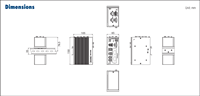Advantech UNO-1372G-J Intel Celeron J1900 PC Kontrol DIN-rail Ukuran Kecil 4G DDR3L 2 GbE Iso. 4 COM 4 DI 4 DO 4 USB