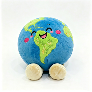 Peluche de la Tierra personalizado, Globo terráqueo de peluche, Peluche del planeta Tierra, Peluche de la Tierra - Product Image 1