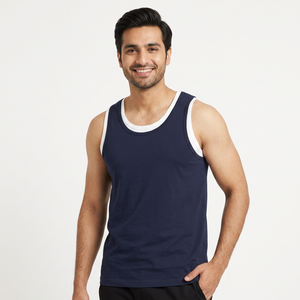 Débardeur de sport personnalisé pas cher, doux et confortable, coupe classique, tissu personnalisé, grande taille, vêtements pour hommes - Product Image 1