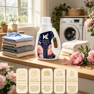 Lessive liquide parfumée florale multicolore en bouteille pour <span class=keywords><strong>machine</strong></span> à <span class=keywords><strong>laver</strong></span>, OEM/ODM, <span class=keywords><strong>adoucissant</strong></span> pour le linge - Product Image 4