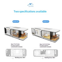 Cabane préfabriquée en acier avec isolation EPS pour hébergement touristique, chambre d'hôtes, vue sur la mer de Sanya, camping extérieur, véranda E7
