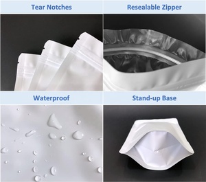 Nhiều màu mờ nhôm lá bao bì thực phẩm có thể khóa lại dây kéo Ziplock đứng lên Túi Túi - Product Image 3