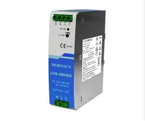 Mornsun Din导轨电源LI120-20B24R2S 120W 24V 5A工业DIN导轨SMPS 24V 120W电源