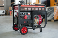 Profession elle Auto-Start-Steuerung 3 Phase 5 kW 230V 7,5 kVA Silent 8500 Benzin-Diesel generator mit Griff und Rad