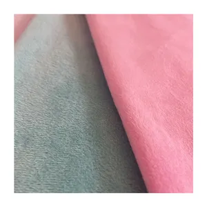 Superzachte 100% Polyester Superzachte P/D-Zijdige Fleece Stof Wolk Stof Voor Huiskleding Nachtkleding
