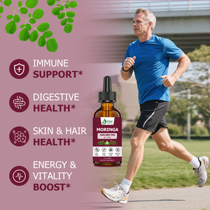 Gouttes liquides de Moringa Private Label pour une peau et des cheveux sains, favorisent l'équilibre glycémique, extrait de feuilles de Moringa - Product Image 5