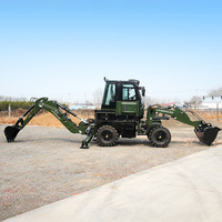 Backhoe Loader LW45-16 yang Tahan Lama, Ukuran Ringkas, Loader Penggali Serbaguna untuk Operasi di Lokasi Kerja Sempit Dengan Mesin Yunnei 78HP