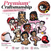 Patch brodé en gros pour femme, motifs dessin animé, léopard, bikini, cadre cœur, nœud, lunettes de soleil, thermocollant et à coudre