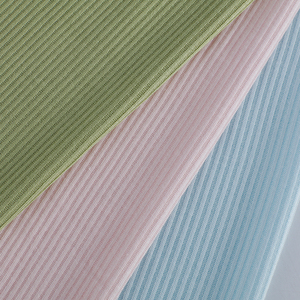 Shrink-suave resistente al 48s de warp spandex tela de costilla para La camiseta - Product Image 1