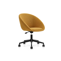 Hôtel Bureau Salle de réunion Zone de négociation Tissu Pieds en métal Chaise pivotante Réception Visiteur Invité Chaise de loisirs avec roues