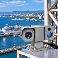 Caméra thermique PTZ de surveillance portuaire et marine longue portée pour les zones côtières