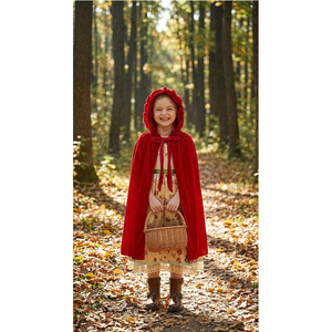 Disfraz de Halloween para Adultos, Vestido Largo de Princesa Caperucita Roja, Túnica para Actuaciones, Ropa Tradicional Étnica para Mujer - Product Image 2
