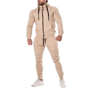 Hot Sale custom logo full zip Breathable Men Fitted Gym Training Tracksuit - Product Image 6