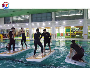 Tapis gonflable de gymnastique d'entraînement de tapis d'air de piste d'air de sports nautiques jeu d'eau de pantoon de point de chute à vendre - Product Image 6