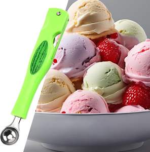 Nouvel Ustensile de Cuisine Pratique en Acier Inoxydable pour Trancher la Pastèque et Couper les Fruits en Billes, Manuel - Product Image 2