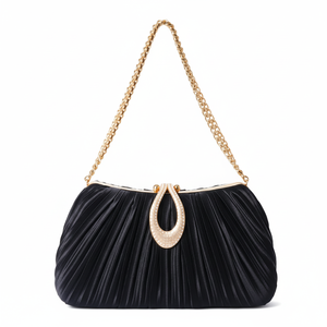 Bolso de mano de lujo con diamantes de imitación para mujer con diseño de flores, ideal para bodas, fiestas y salidas nocturnas. - Product Image 1