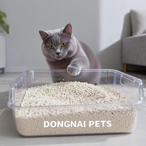 Arena para Gatos de Tofu Aglomerante de Alta Calidad, Libre de Polvo, Fácil de Limpiar, Control de Olores, Aroma a Limón, Manzana, Polvo para Bebés y Rosa - Product Image 1