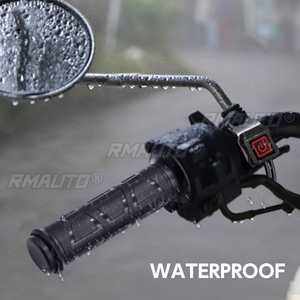 Poignées chauffantes électriques pour moto, étanches, 22mm, 12V, température réglable à trois vitesses, chauffe-mains pour moto - Product Image 2