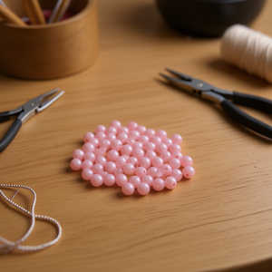 Perline Acriliche Ilan 8mm Rosa Chiaro 19g - Product Image 3