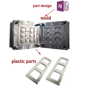Injection Mould for Three-position Switch and Socket Enclosure Housing Panel Latest Design High Quality Custom Molding supplier