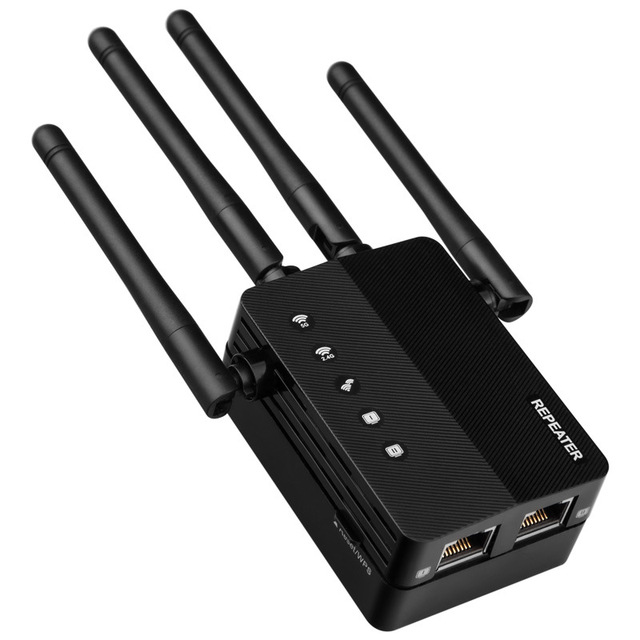 1200M WiFi Extender with Long Range Coverage up to 8500sq.ft for Home Use Firewall VPN Function Supports 45+ Devices Internet