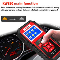 Escáner de Fallas Automotriz KONNWEI OBD2 EOBD OBD1 KW850, Herramienta de Diagnóstico, Escáner EVAP, Lector de Códigos de Error