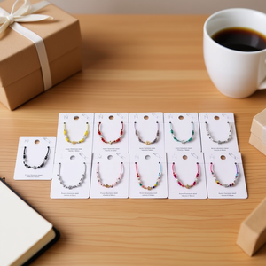 Stainless Steel <b>Beaded</b> <b>Bracelet</b> Set 12Pcs Handmade Fashion Jewelry For Gift Unisex Trendy Style - Product Image 3