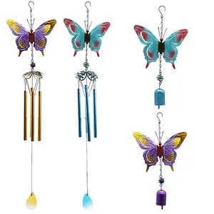 Butterfly Wind Chime Ornament Music Wind Chimes With Bell For Garden Metal Wind Chimes Iron Arts