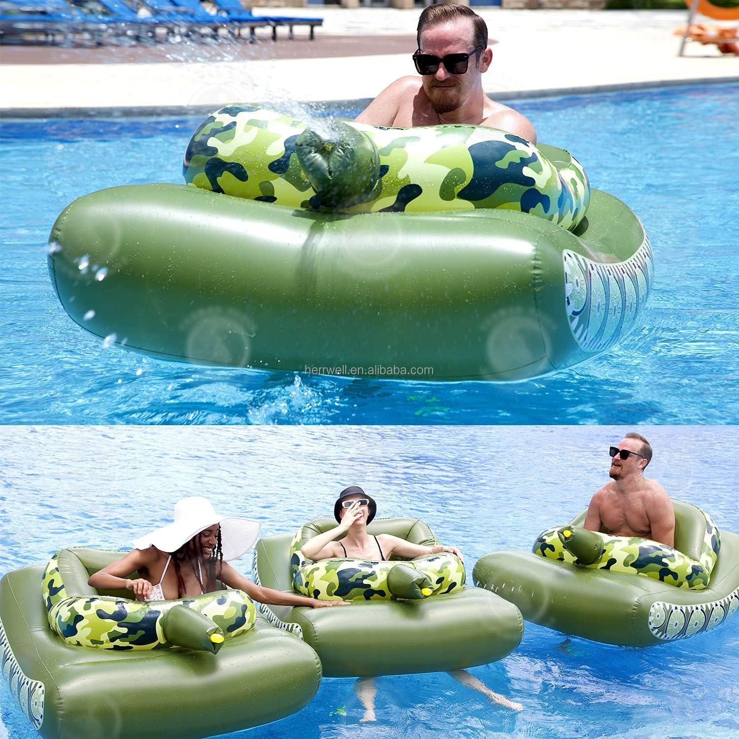 Lake Floaties For Adults Upgrade Version] Largest Inflatable Tank