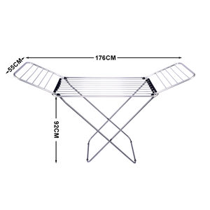 家庭用および庭用の折りたたみ式乾燥洗濯ラック耐久性のあるバルコニー布衣類 - Product Image 5