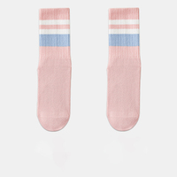 Chaussettes de Pilates en coton personnalisées avec logo, antidérapantes, respirantes, absorbant la transpiration, pour la danse et le yoga, sur commande