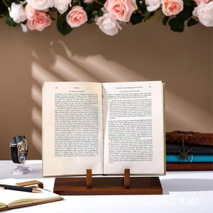 Solid wood kitchen menu display <b>rack</b>, round <b>plate</b> storage <b>rack</b>, desktop CD/album storage <b>rack</b>, wooden photo frame - Product Image 2