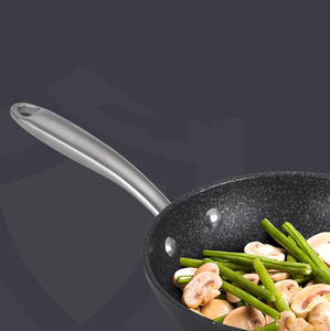 <span class=keywords><strong>Casserole</strong></span> enduite de <span class=keywords><strong>pierre</strong></span> de marbre antiadhésive en aluminium de haute qualité de luxe poêles et casseroles de cuisson forgées en granit batterie de cuisine 9 pièces - Product Image 6